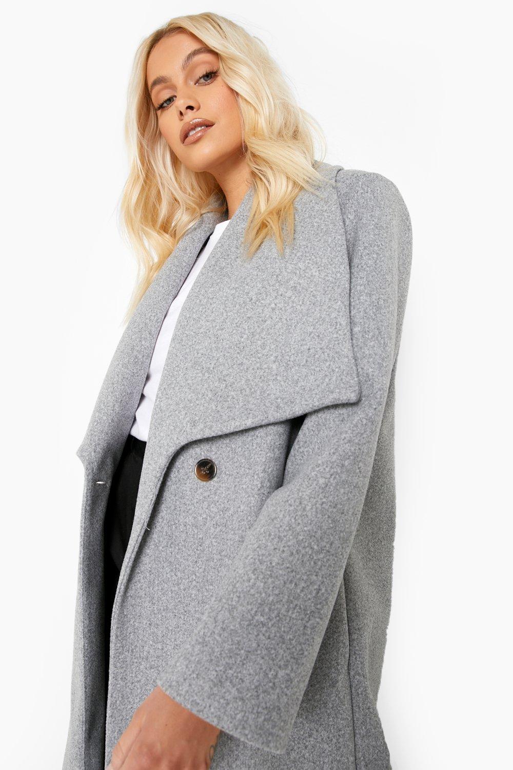 Boohoo hotsell grey coat